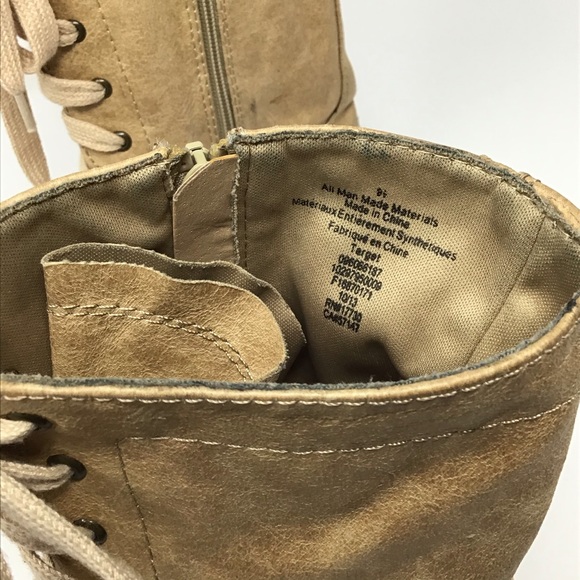 Mossimo Distressed Combat Boots sz 9.5 - Picture 4 of 9